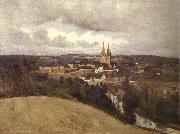 Corot Camille View of Saint-It France oil painting artist